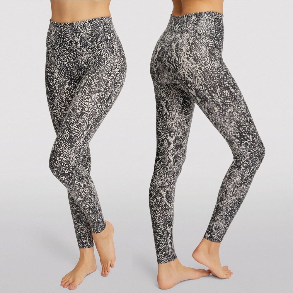 NWT Spanx Faux Leather Snake Shine Leggings Size S